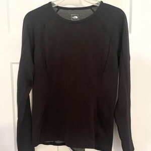 The North Face Flashdry Long Sleeve Top Crew Neck Black Women Medium Active